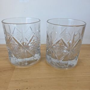 Dewars Clear Glass Tumbler Set Scotch Whisky Glasses